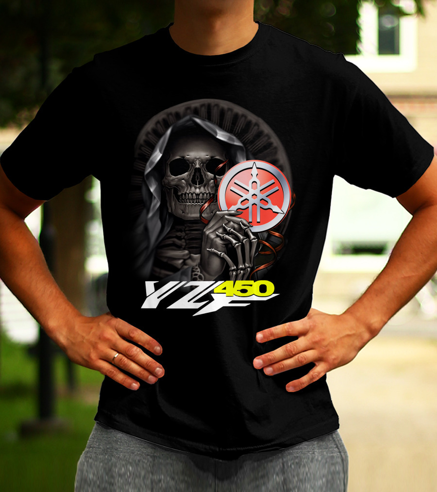 Yamaha Yzf 450 Skull Holding T-Shirt