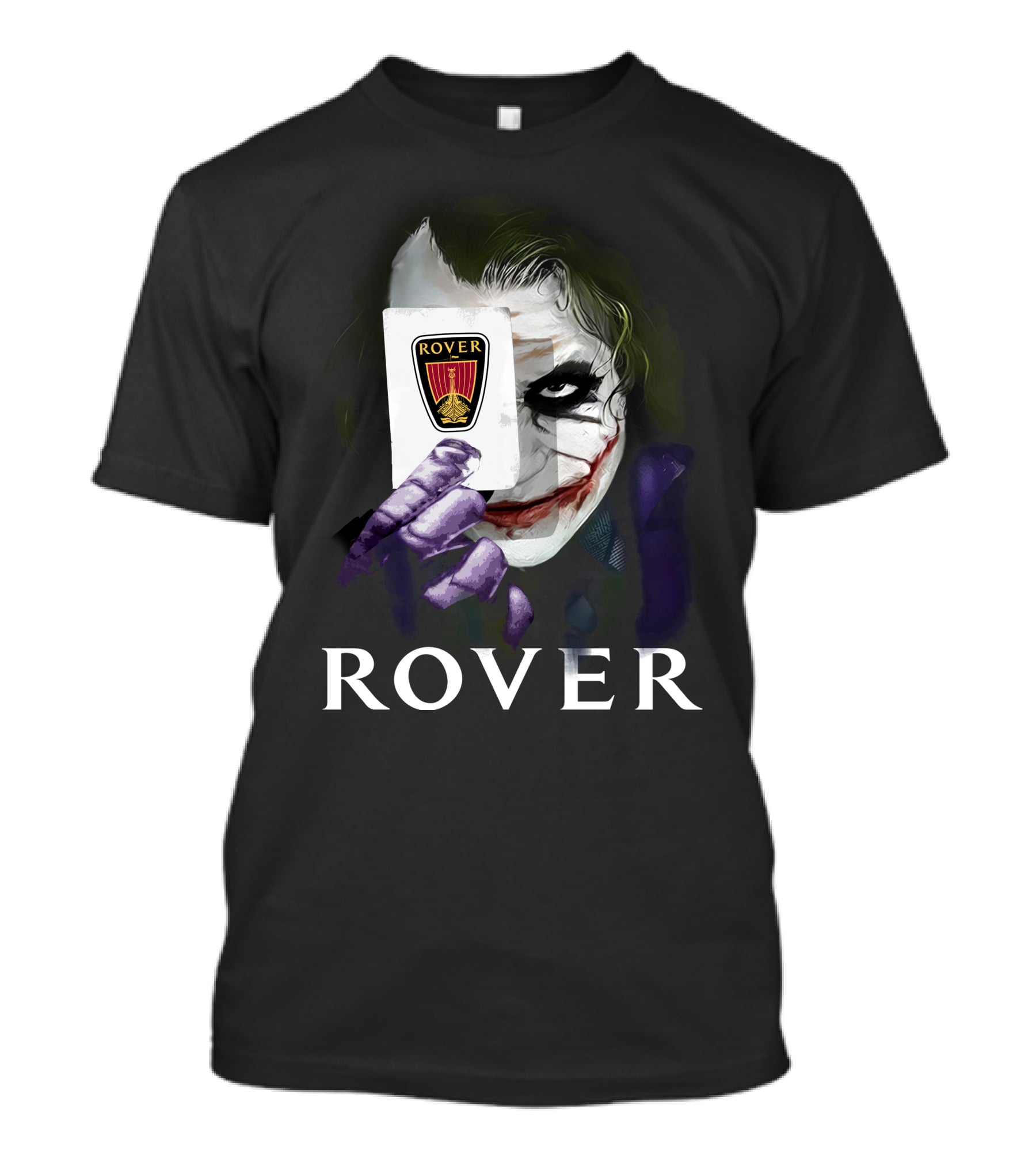 Rover Joker Card Villain Holding Car T-Shirt