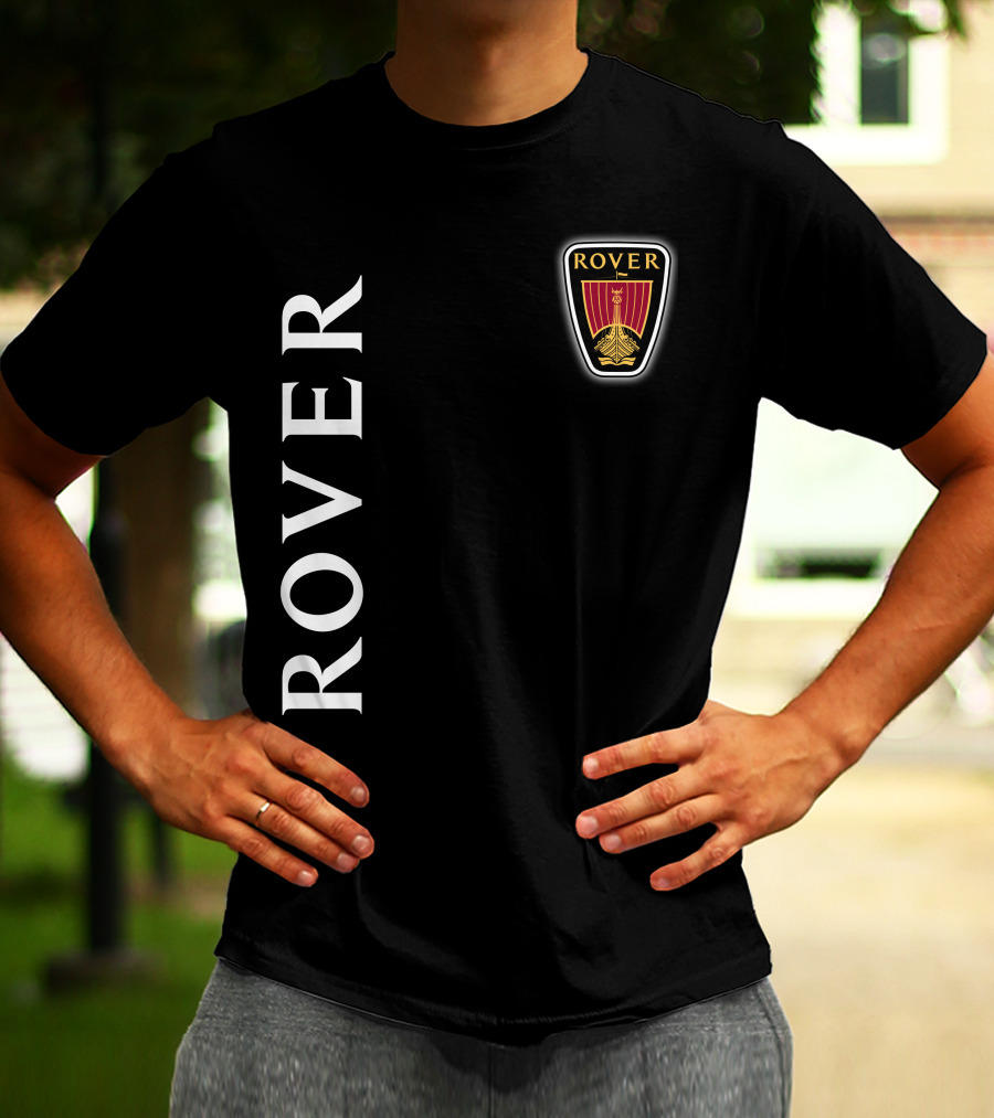ROVER Emblem Vertical Text Classic T-Shirt