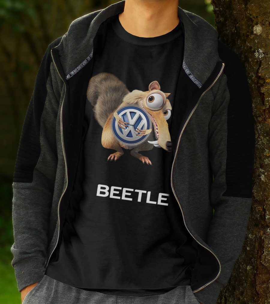 Beetle Volkswagen Scrat Holding Vw T-Shirt