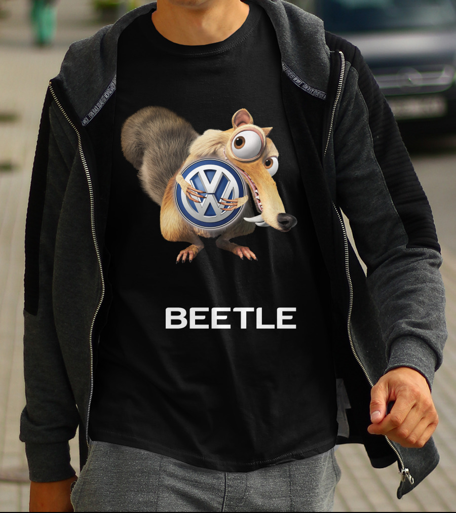 Beetle Volkswagen Scrat Holding Vw T-Shirt