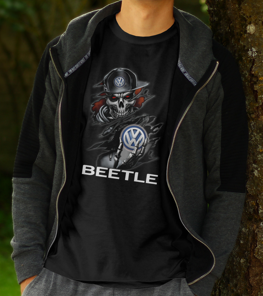 Volkswagen Beetle 08 Skull T-Shirt