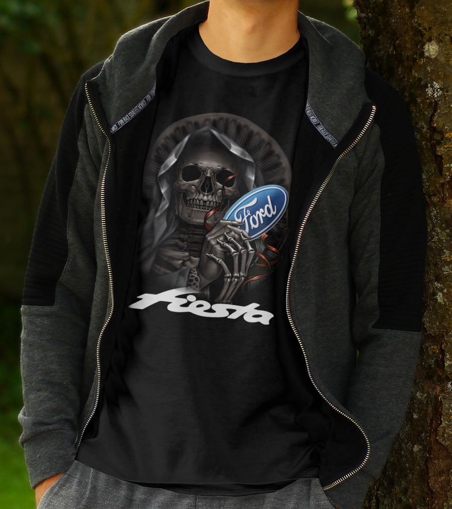 Ford Fiesta Skeleton Grim Reaper T-Shirt