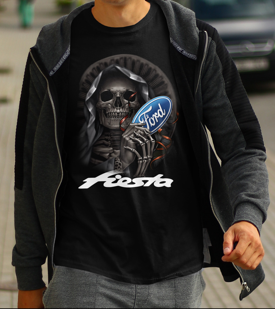 Ford Fiesta Skeleton Grim Reaper T-Shirt
