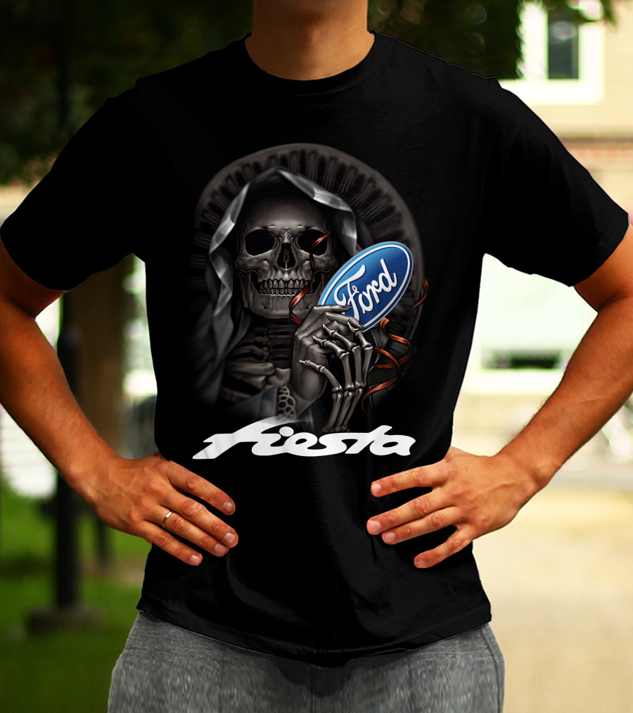 Ford Fiesta Skeleton Grim Reaper T-Shirt