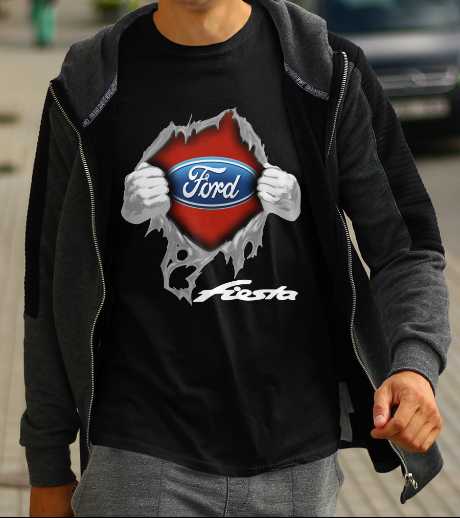 Ford Fiesta Logo Tear Reveal T-Shirt