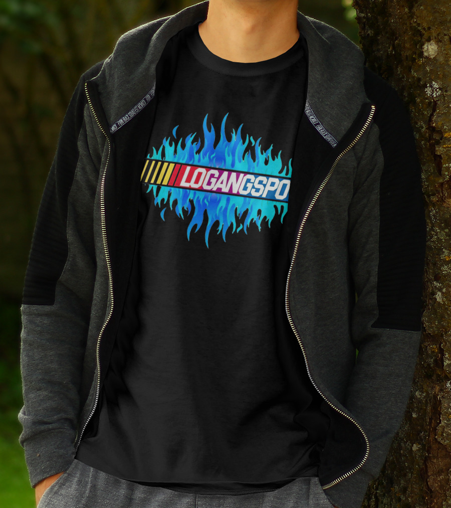 Logangspo Racing Flames T-Shirt