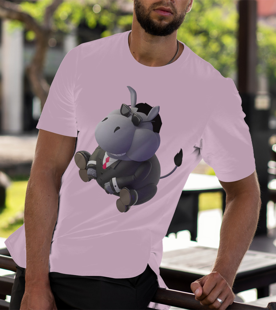 Dunkey Merch Stylish Cartoon Donkey In Suit And Sunglasses T-Shirt