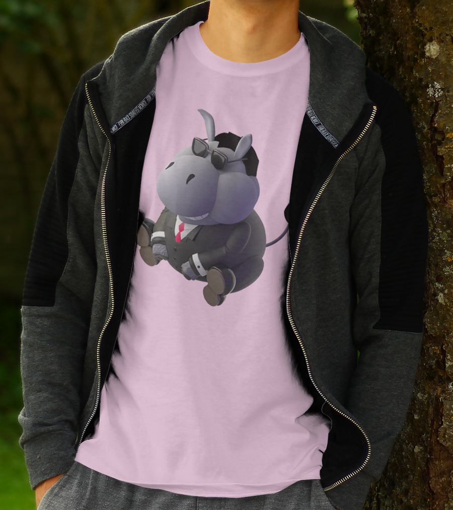 Dunkey Merch Stylish Cartoon Donkey In Suit And Sunglasses T-Shirt
