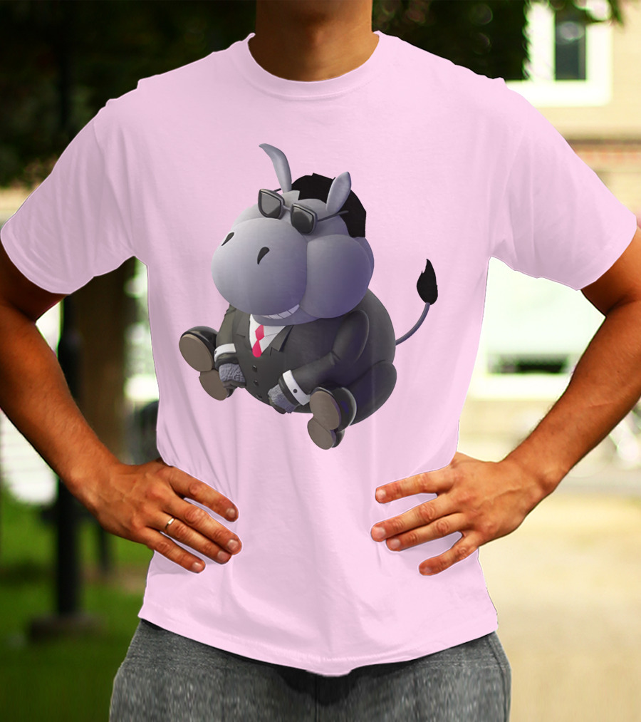 Dunkey Merch Stylish Cartoon Donkey In Suit And Sunglasses T-Shirt