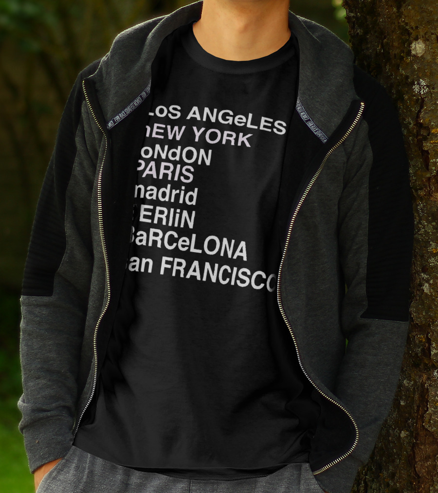 Anine Bing Paris Los Angeles New York London Madrid Berlin Barcelona San Francisco T-Shirt
