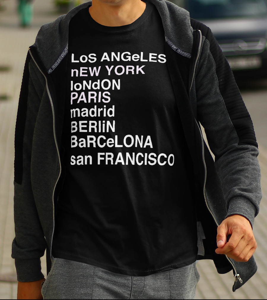 Anine Bing Paris Los Angeles New York London Madrid Berlin Barcelona San Francisco T-Shirt
