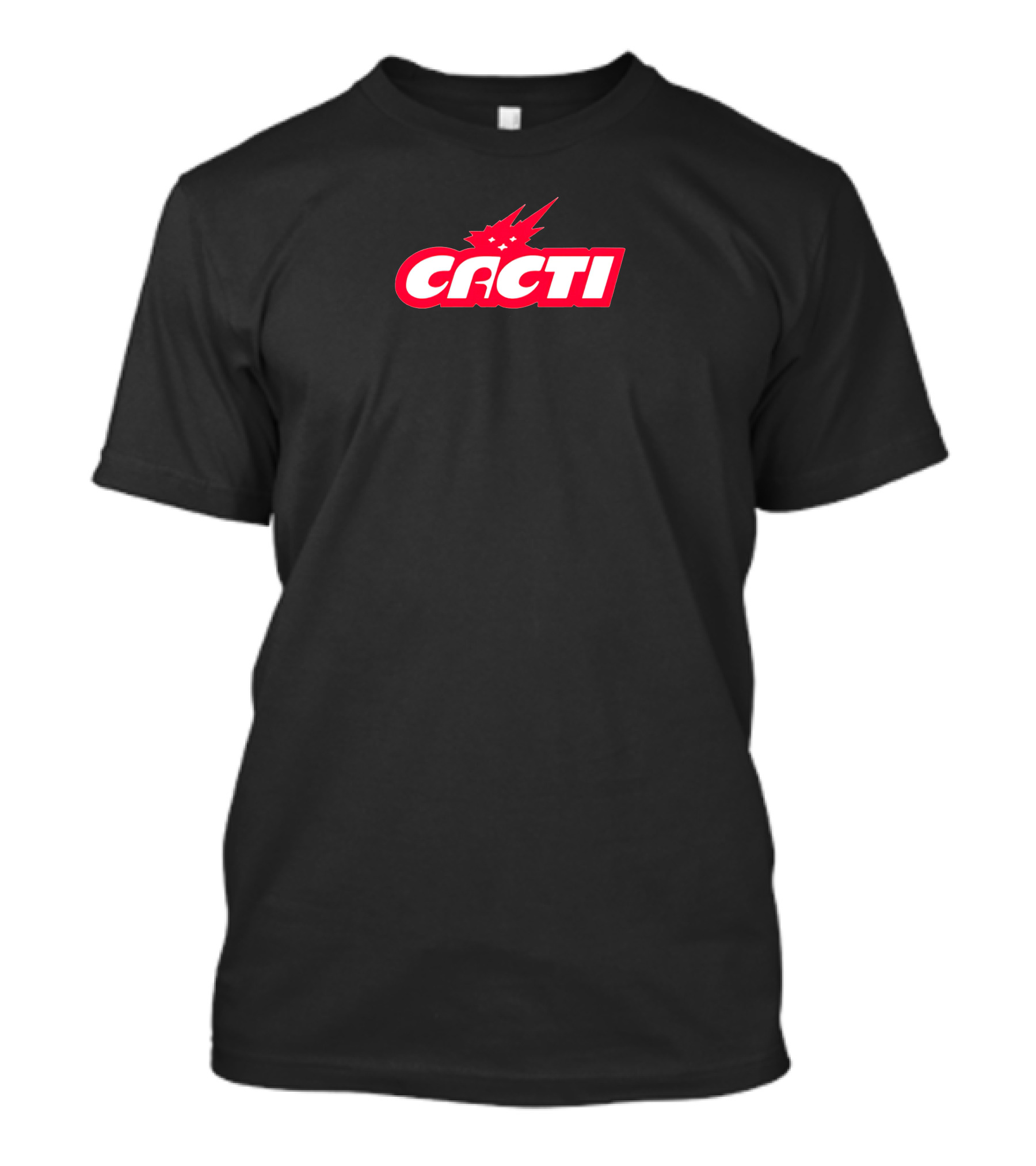Cacti Merch Logo Red White Starburst T-Shirt