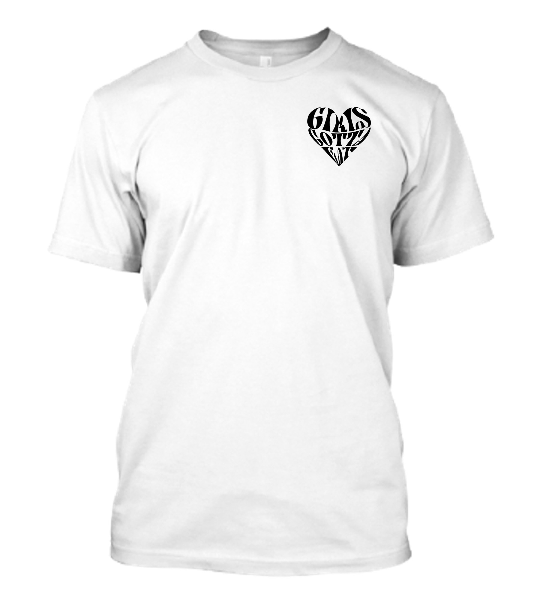 Girls Gotta Eat Heart Text GGE Merch T-Shirt