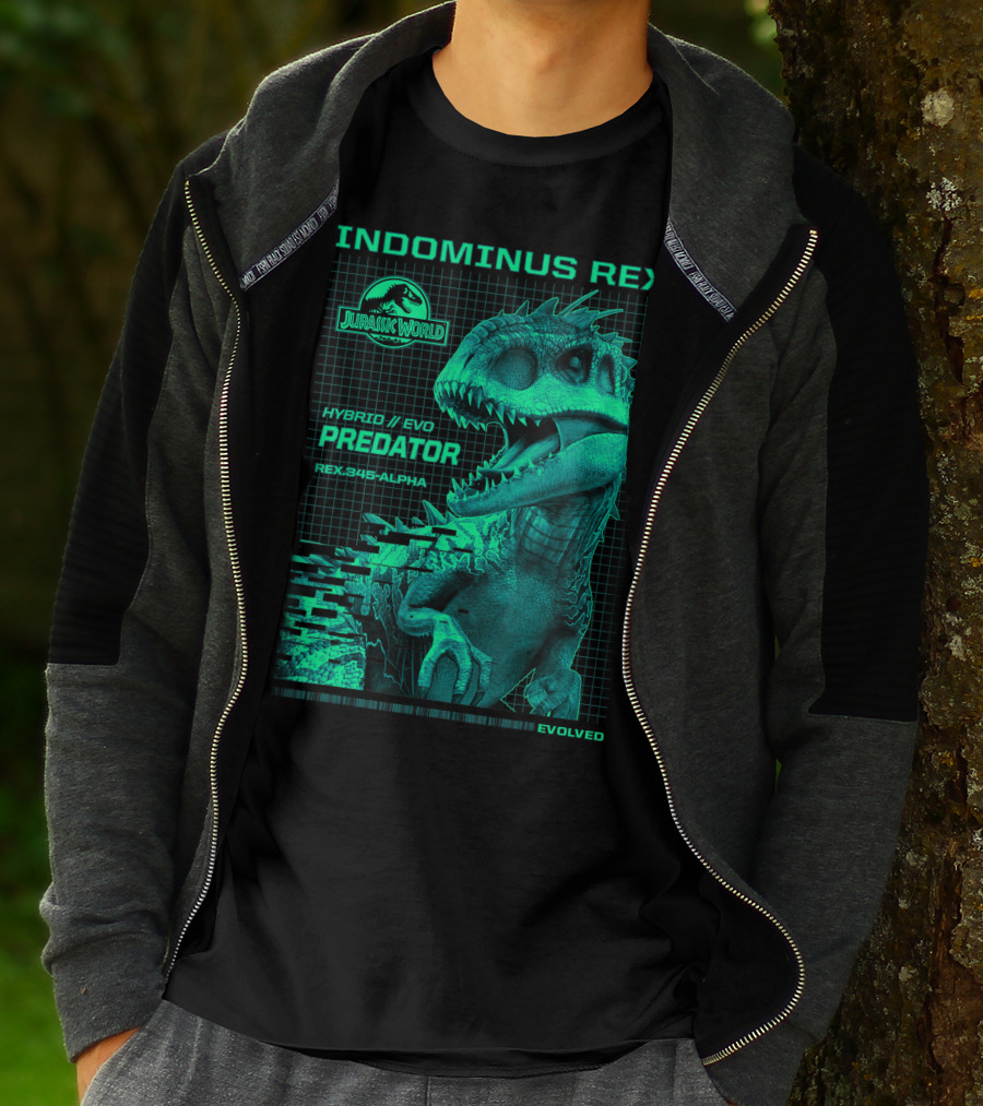 Jurassic World Indominus Rex Hybrid Evo Predator Rex.345-Alpha Evolved T-Shirt