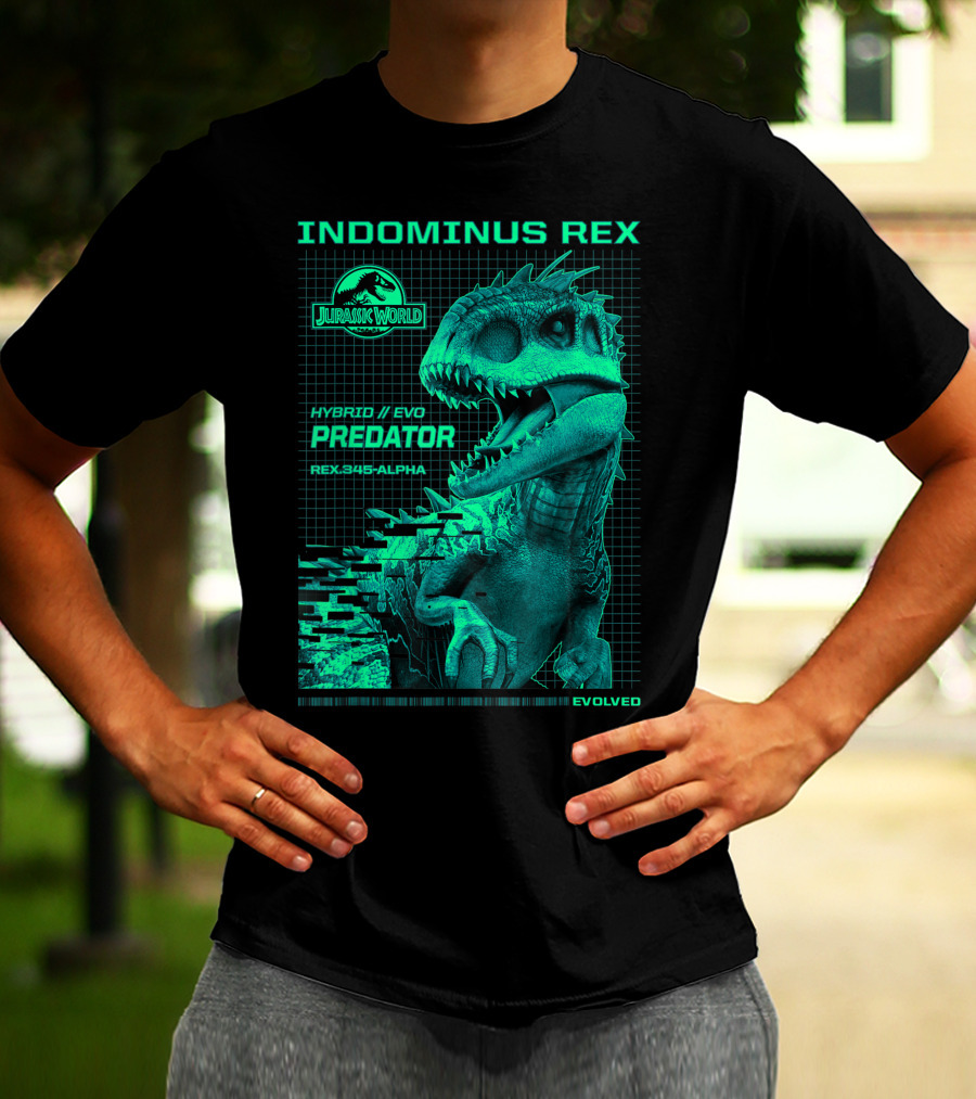 Jurassic World Indominus Rex Hybrid Evo Predator Rex.345-Alpha Evolved T-Shirt