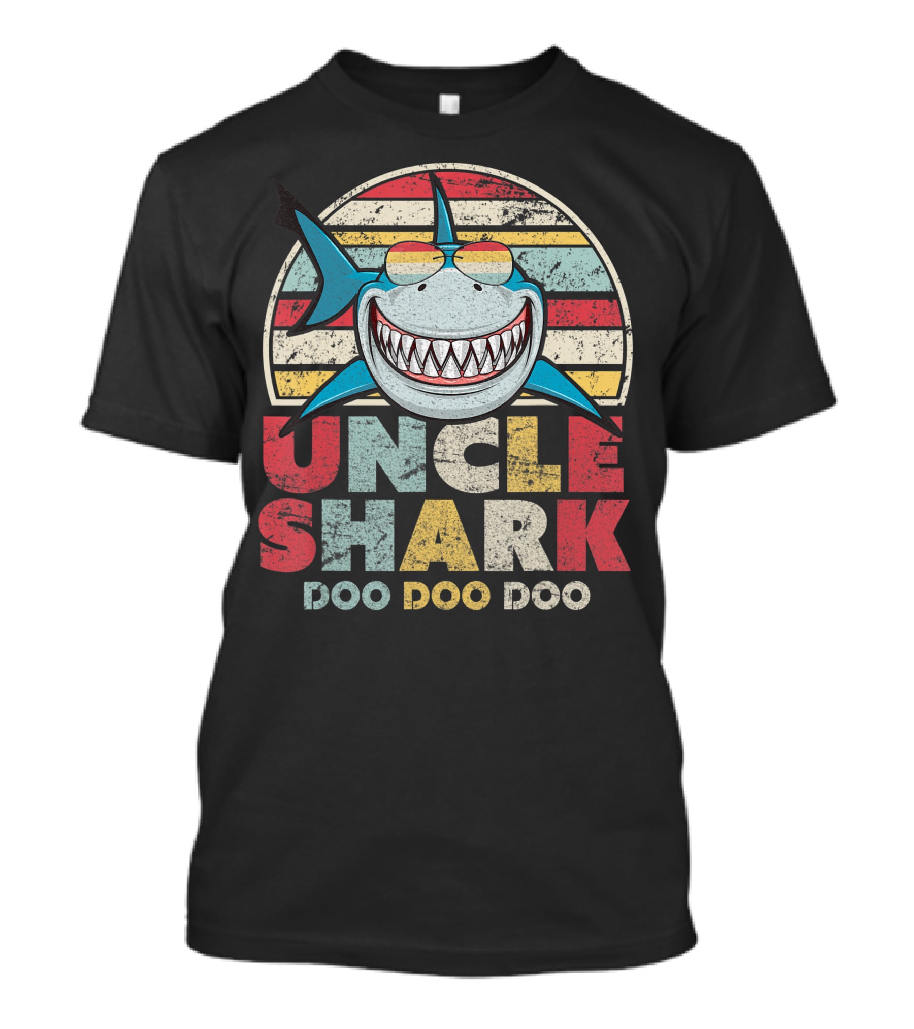 Uncle Shark Doo Doo Doo Vintage T-Shirt
