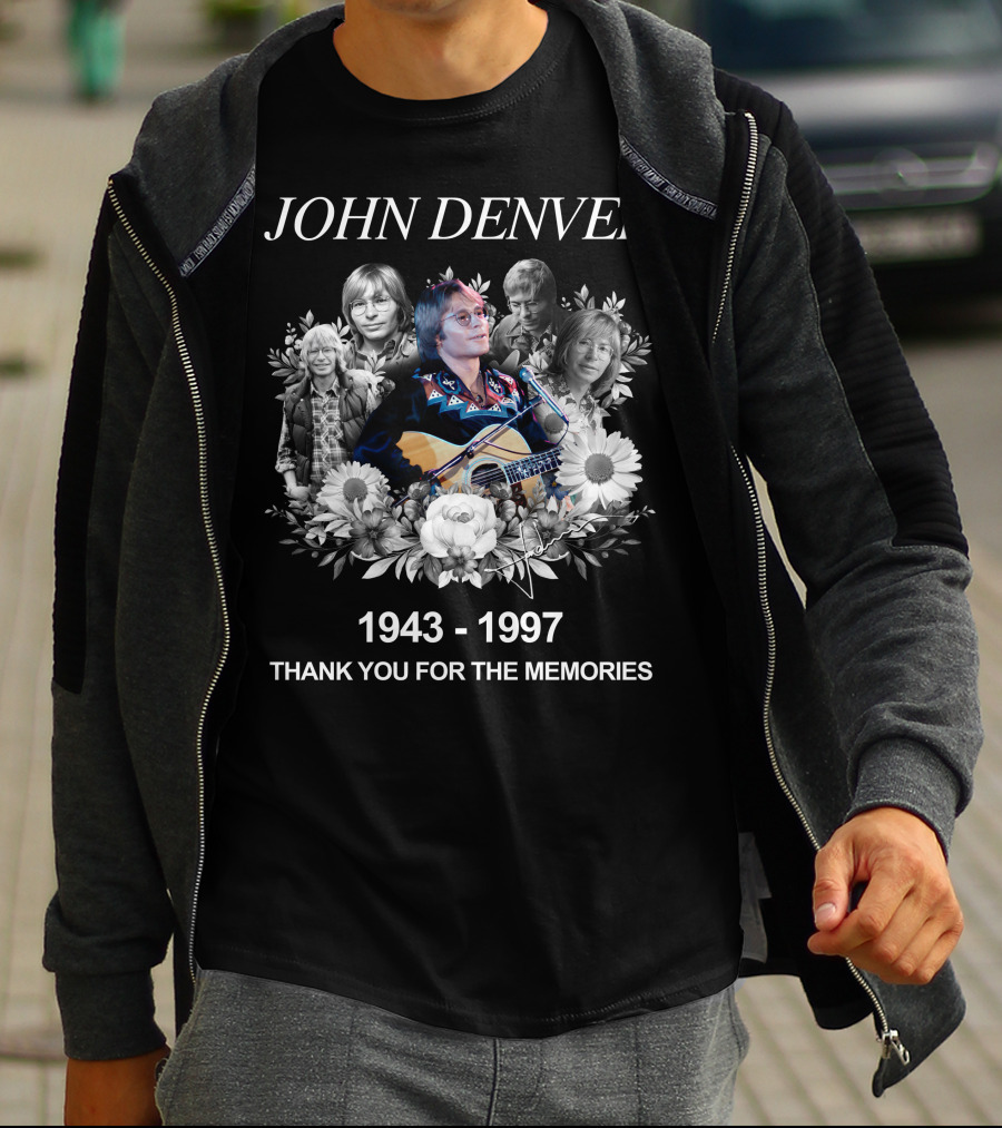 John Denver 1943-1997 Thank You For The Memories T-Shirt