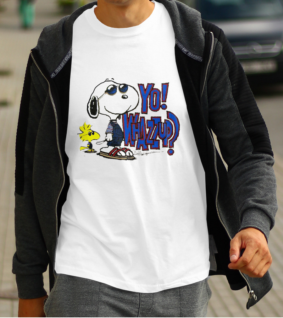 Yo Whazzup Snoopy Woodstock T-Shirt
