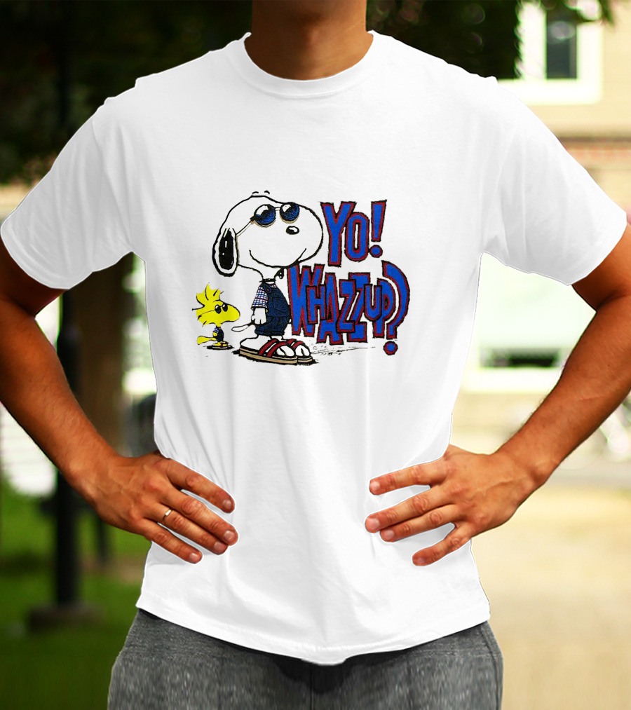 Yo Whazzup Snoopy Woodstock T-Shirt
