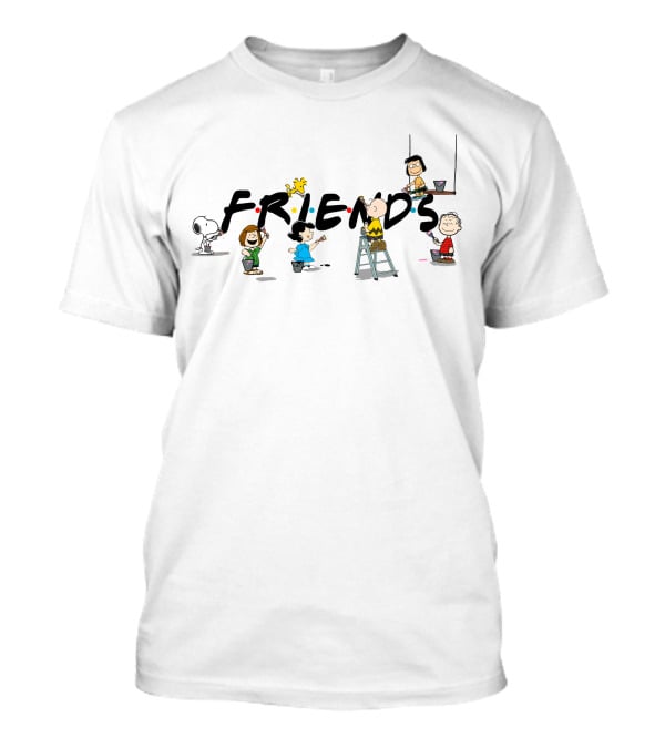 Peanuts Characters Painting Friends T-Shirt