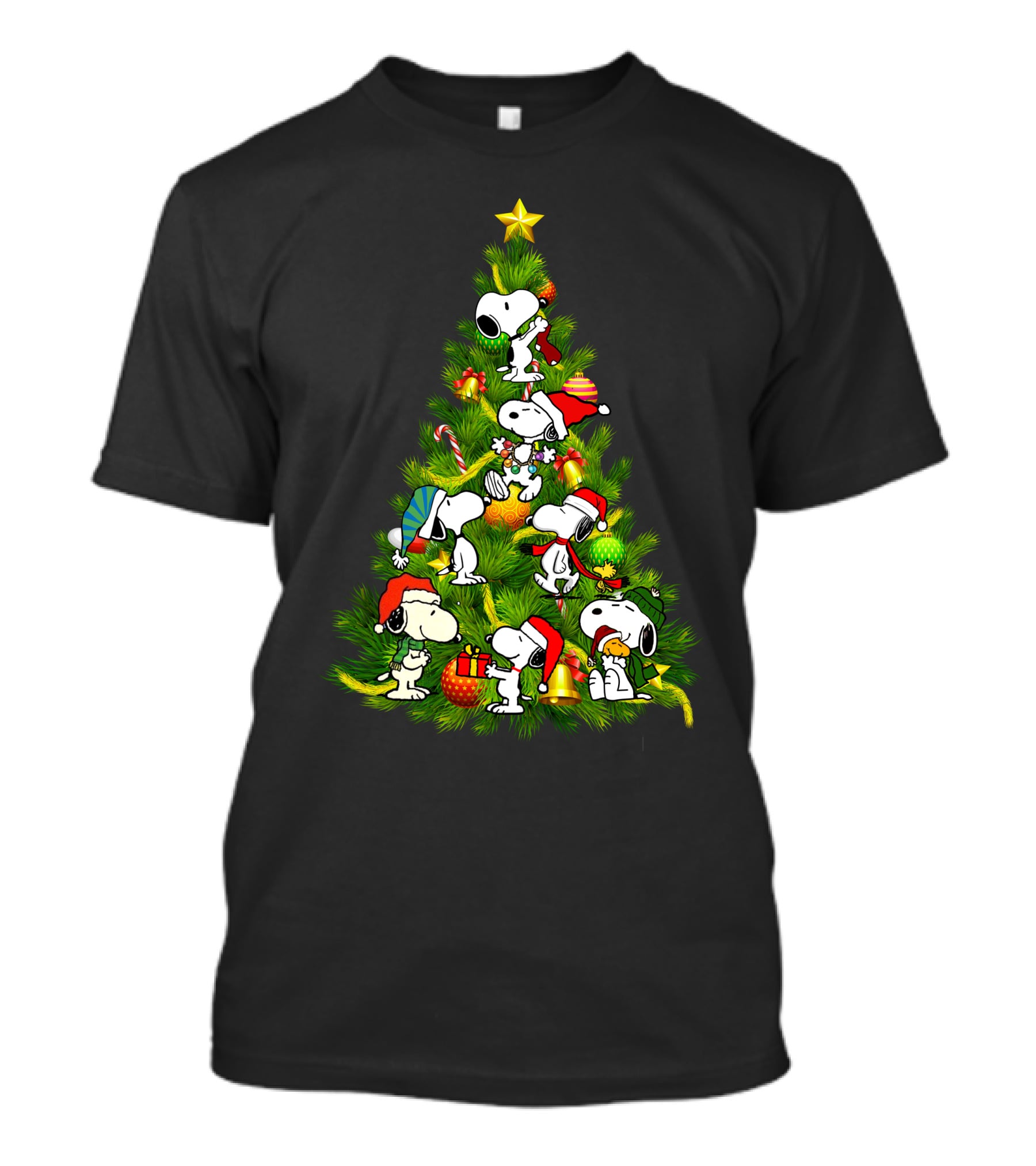 Christmas Snoopy Tree Holiday T-Shirt