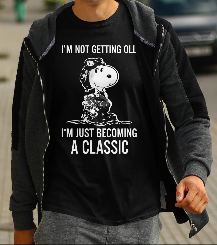I'm Not Getting Old I'm Just Becoming A Classic Snoopy Peanuts T-Shirt