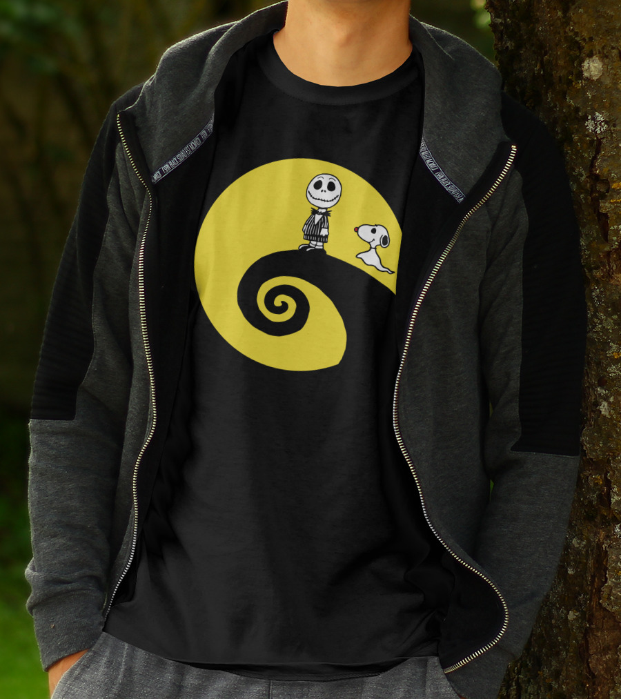 Jacksnop Nightmare Crossover With Dog On Spiral Hill T-Shirt