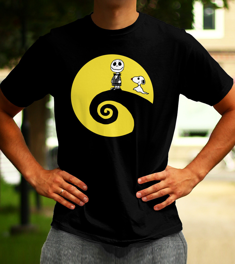 Jacksnop Nightmare Crossover With Dog On Spiral Hill T-Shirt