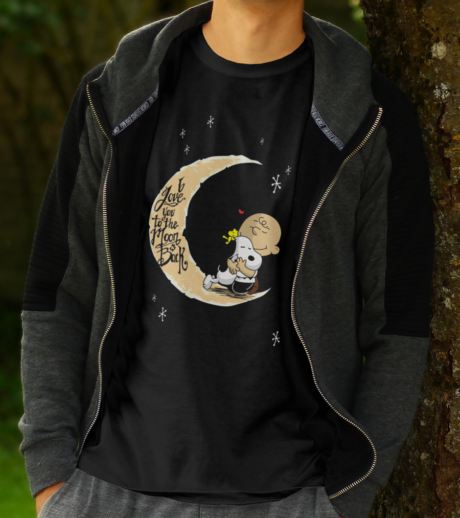 I Love You To The Moon And Back Lovemoonsnop Hugging Scene T-Shirt