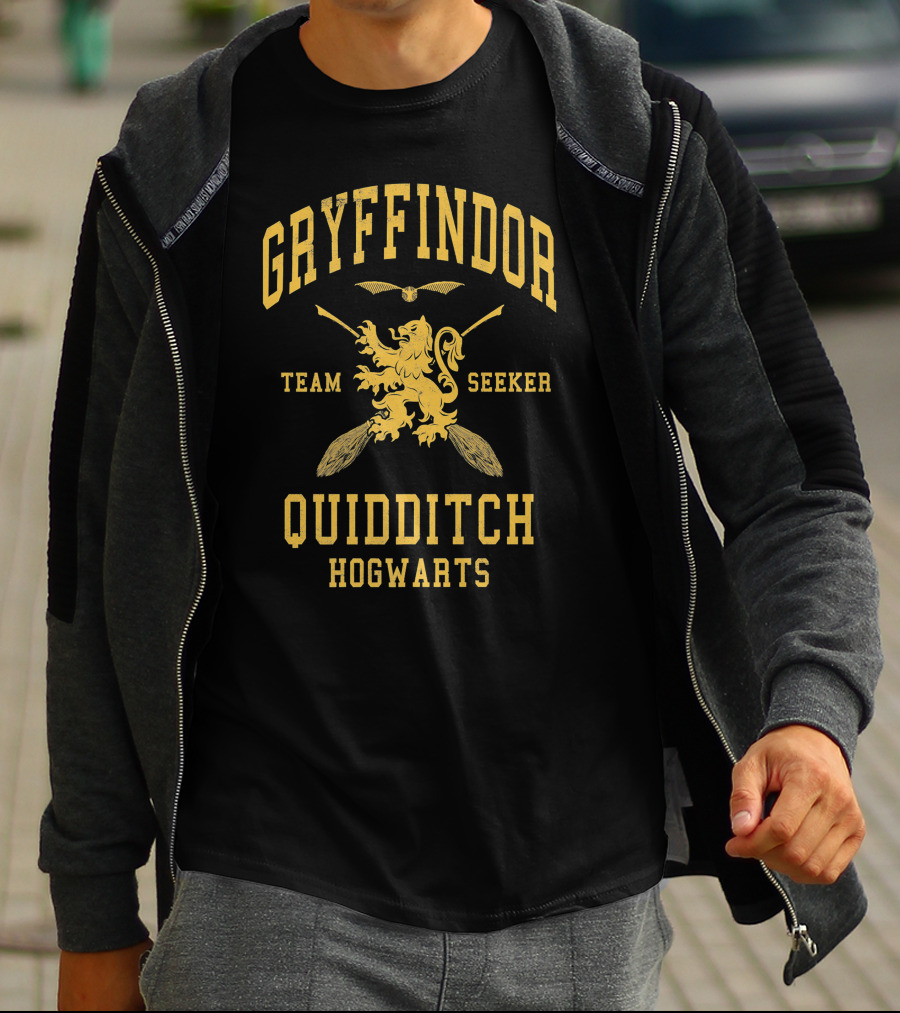 Gryffindor Team Seeker Quidditch Hogwarts Only Today T-Shirt