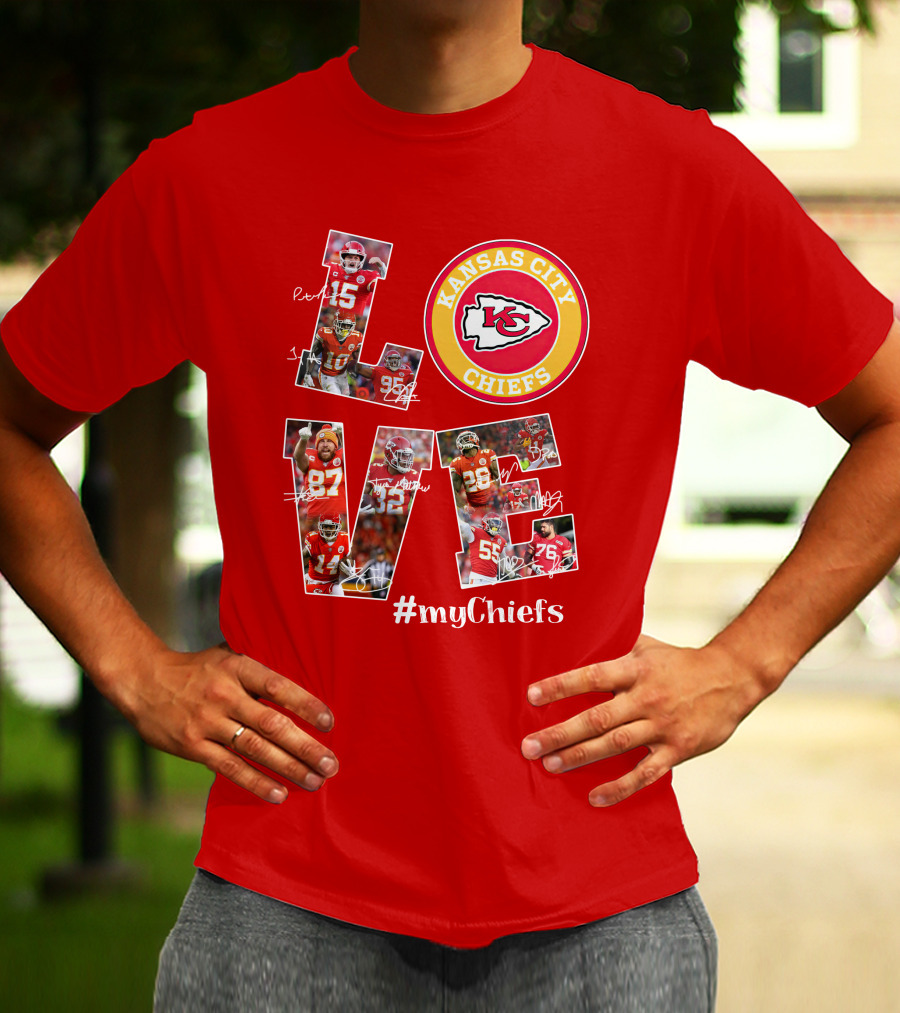 Kansas City Chiefs Love #Mychiefs T-Shirt