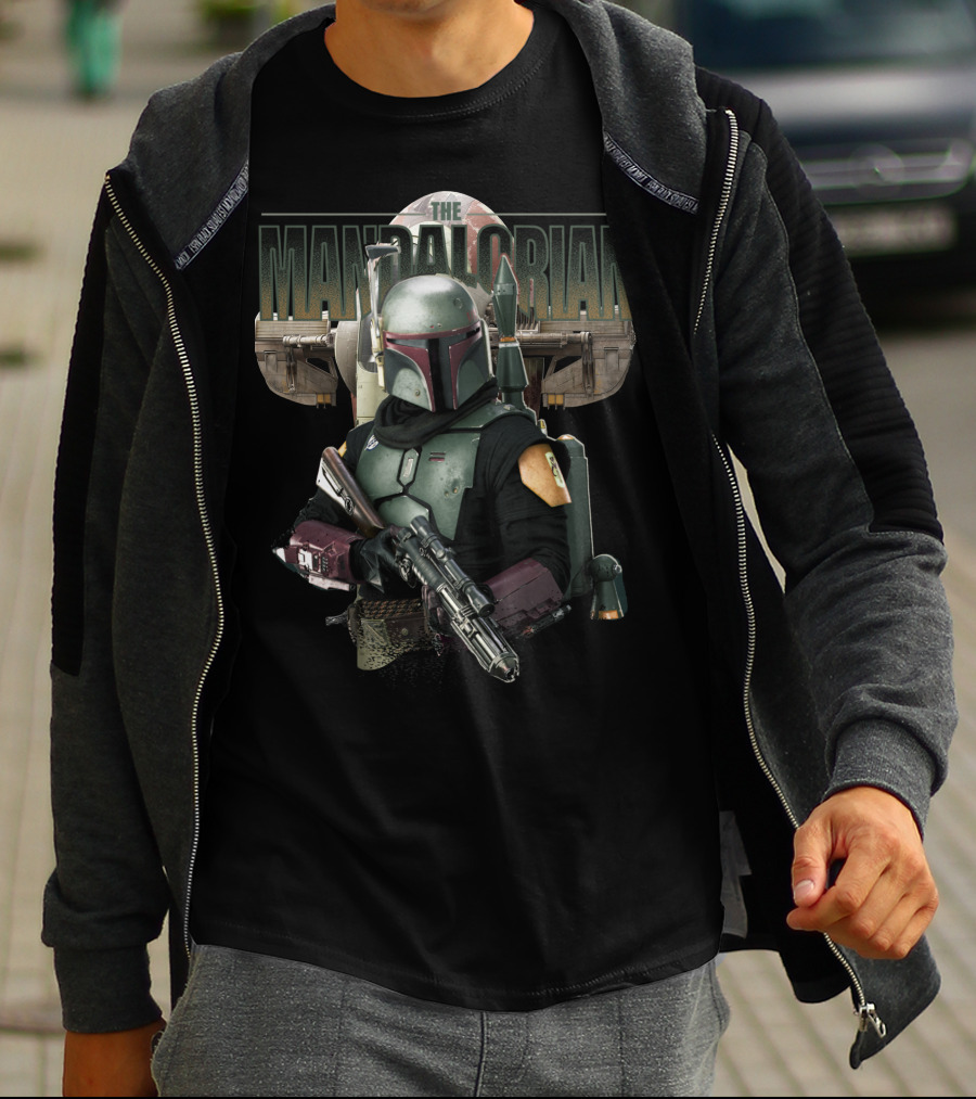 The Mandalorian Boba Fett Armor And Weapons T-Shirt