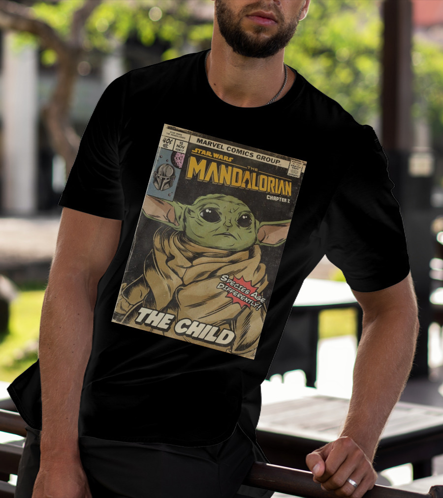 Marvel Comics Group Star Wars The Mandalorian Chapter 2 The Child Species Age Differently T-Shirt