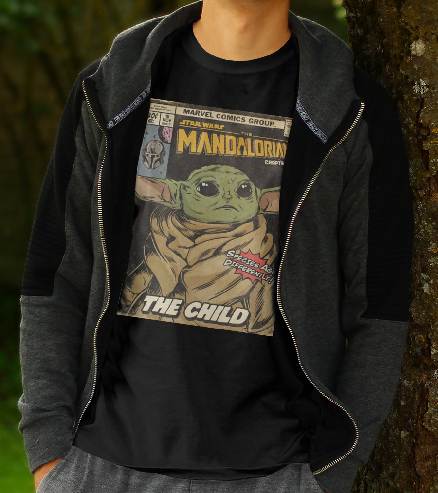 Marvel Comics Group Star Wars The Mandalorian Chapter 2 The Child Species Age Differently T-Shirt