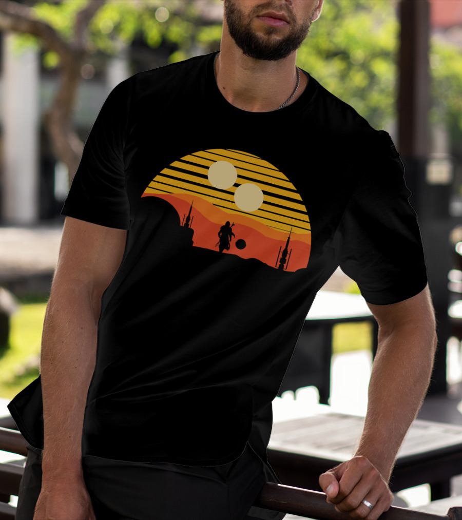 Only Today Two Suns Desert Warrior Scene T-Shirt