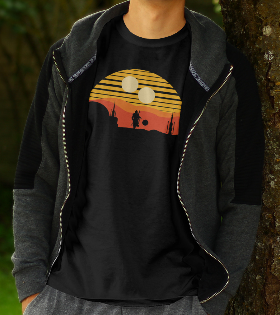 Only Today Two Suns Desert Warrior Scene T-Shirt