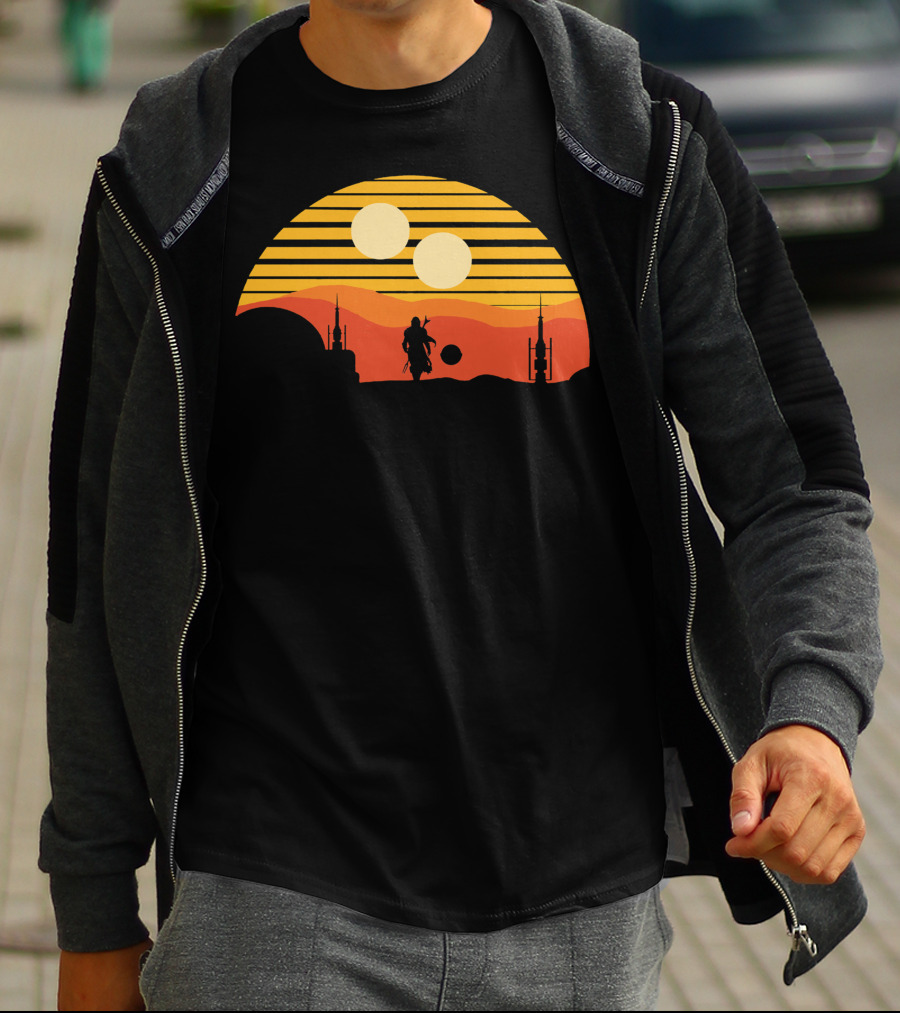 Only Today Two Suns Desert Warrior Scene T-Shirt
