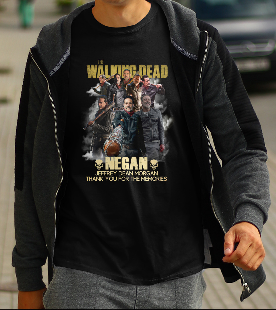 The Walking Dead Negan Jeffrey Dean Morgan Thank You For The Memories T-Shirt