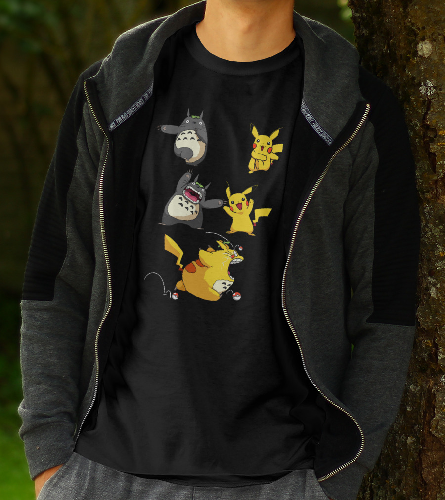 Only Today Pikachu Totoro Mashup T-Shirt