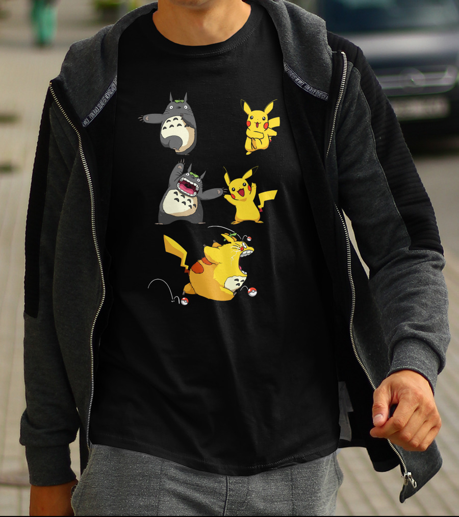 Only Today Pikachu Totoro Mashup T-Shirt