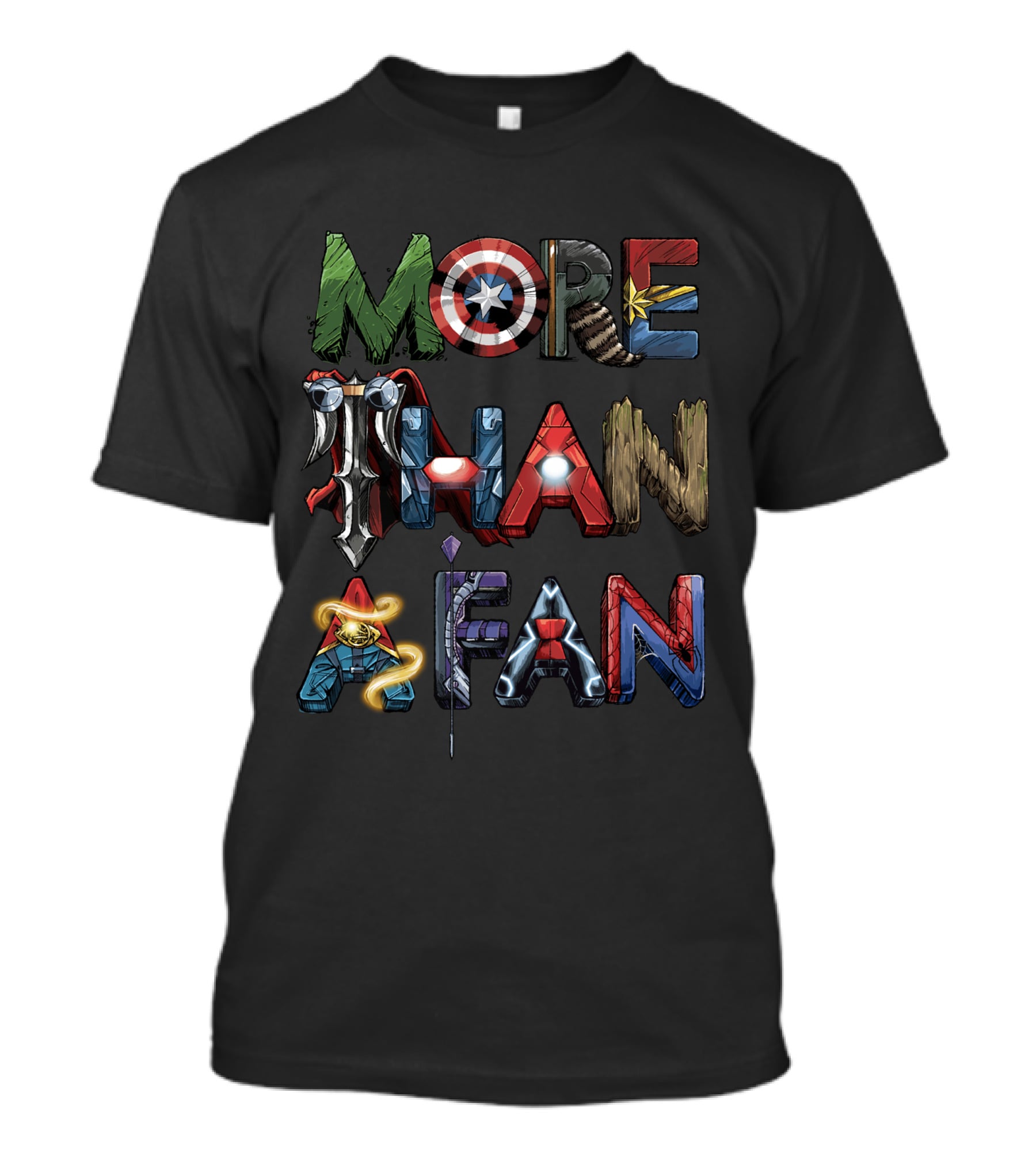 More Than A Fan Marvel Heroes Icons T-Shirt