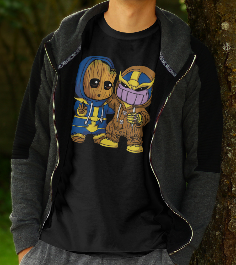 Only Today Groot And Thanos Hoodie Duo T-Shirt