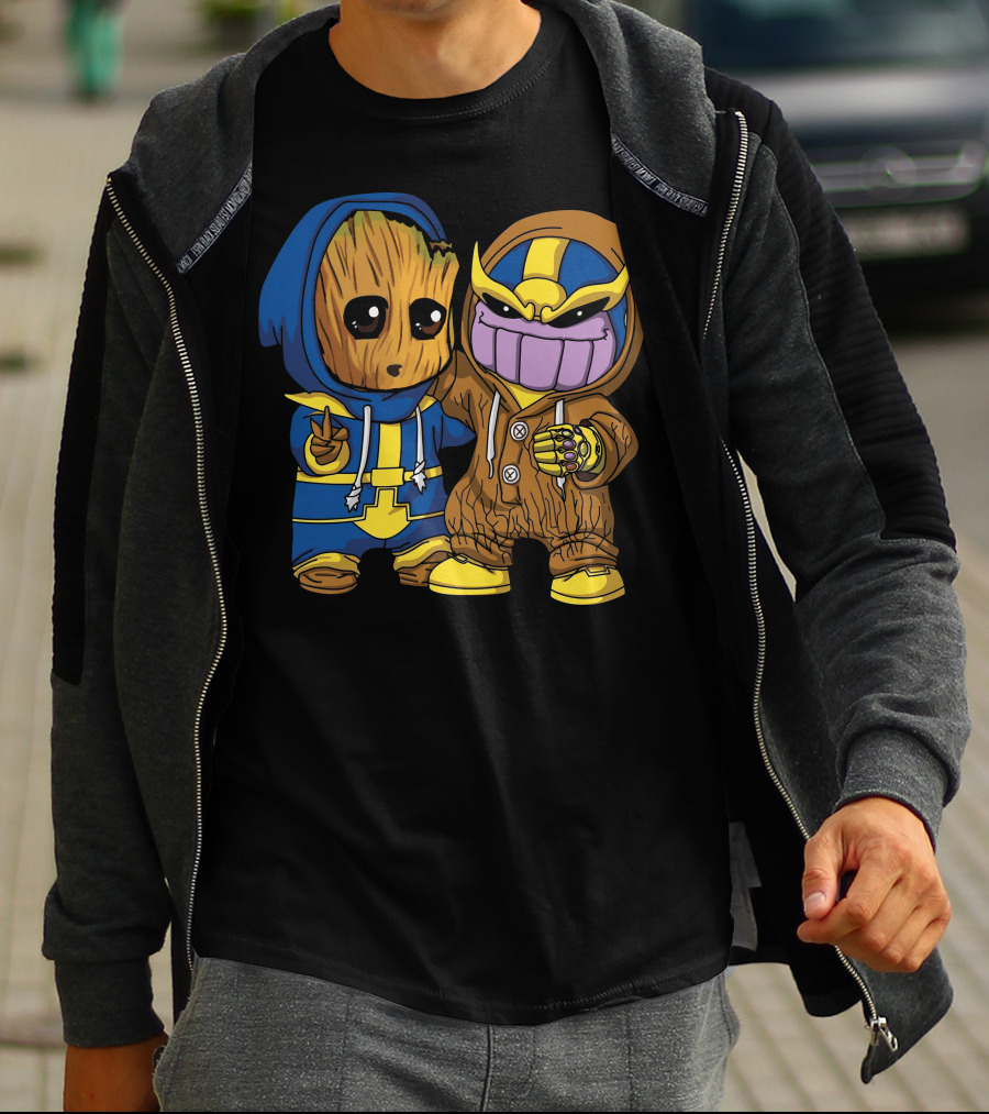Only Today Groot And Thanos Hoodie Duo T-Shirt