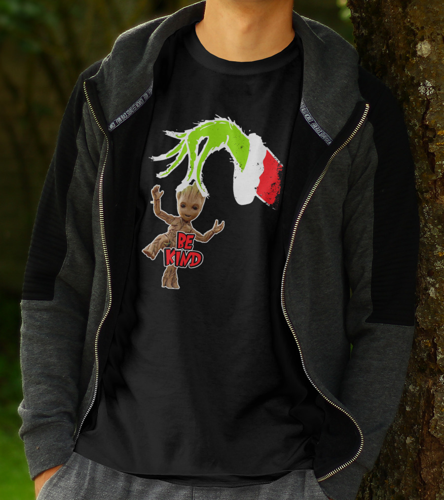 Be Kind Only Today Groot And Grinch Inspired T-Shirt