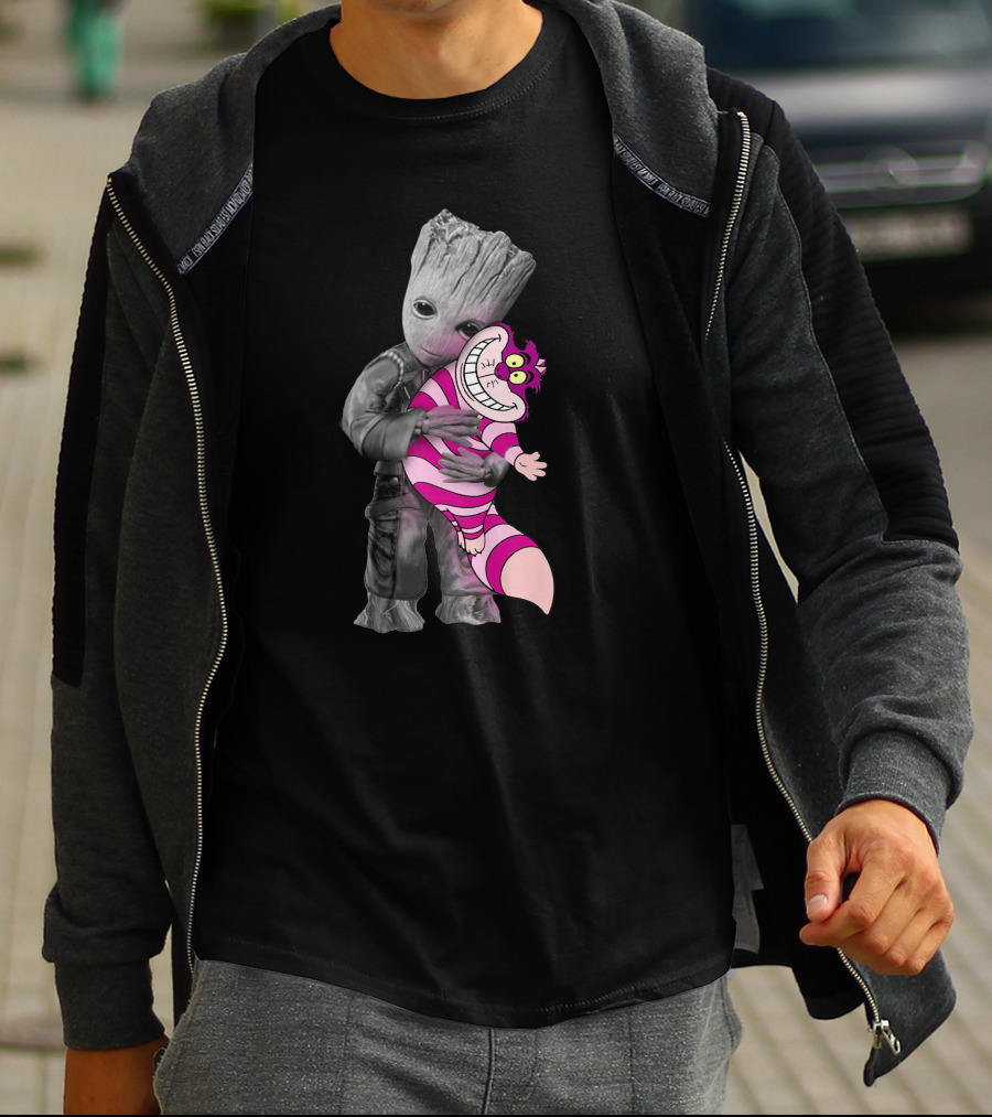 Groot Holding Cheshire Cat T-Shirt