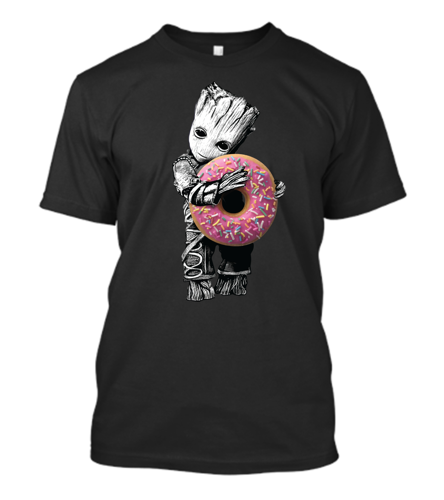 Only Today Groot Hugging Donut T-Shirt