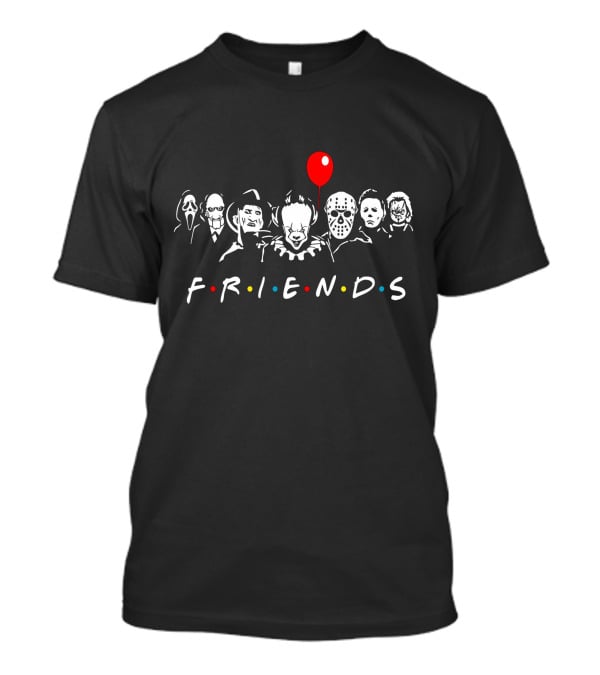 Friends Horror Movie Characters Red Balloon ZN295 T-Shirt