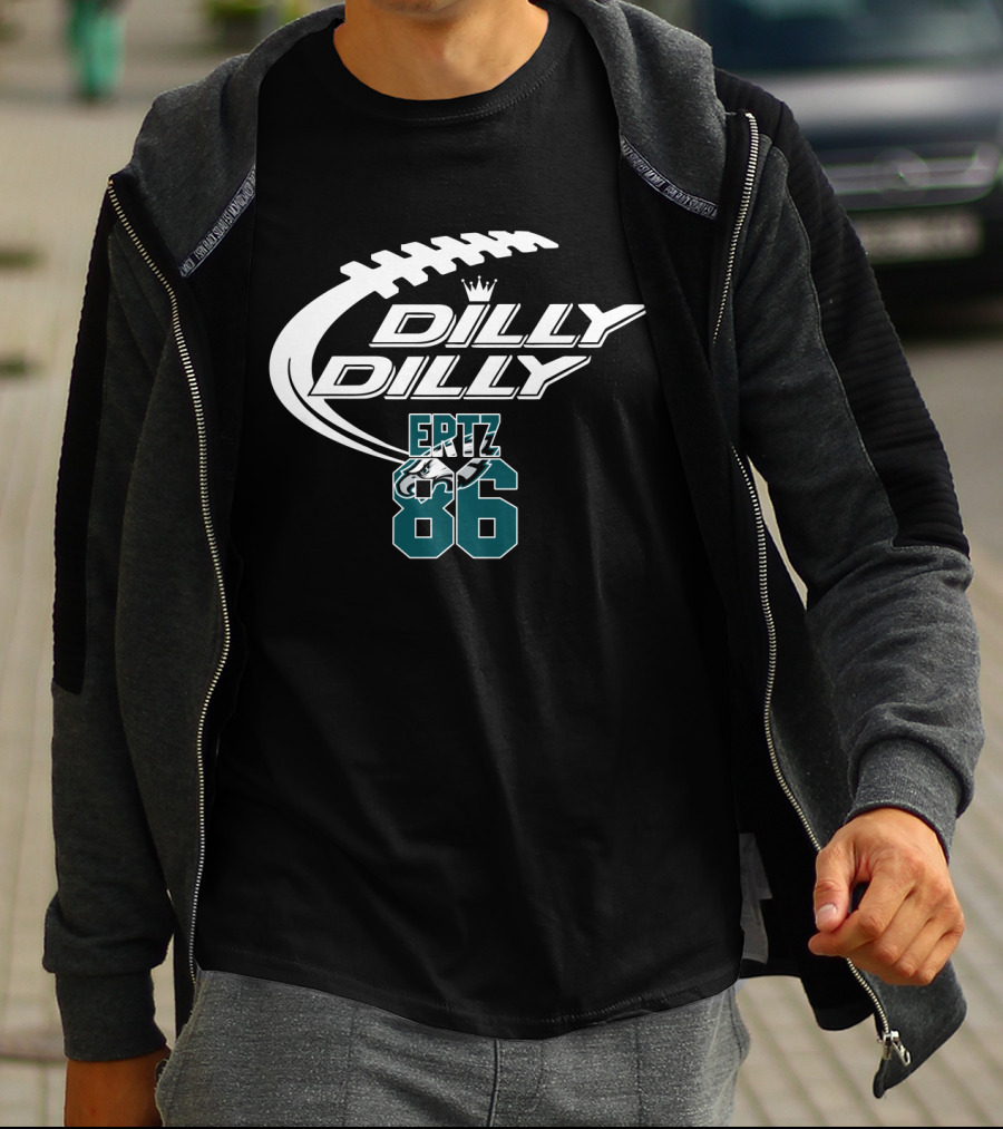 Dilly Dilly Philadelphia Eagles Ertz 86 Football T-Shirt