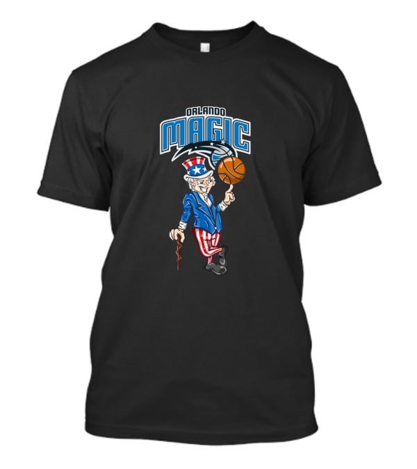 Orlando Magic Uncle Sam 4Th July Basketball Spinning T-Shirt